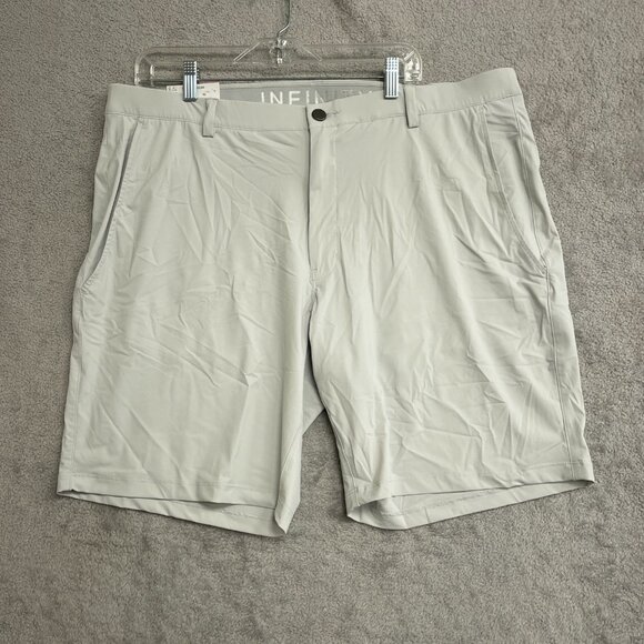 NEW Infinity Men's 42 LinearFlex Performance Shorts Gray Stretched Bermuda - Picture 2 of 8